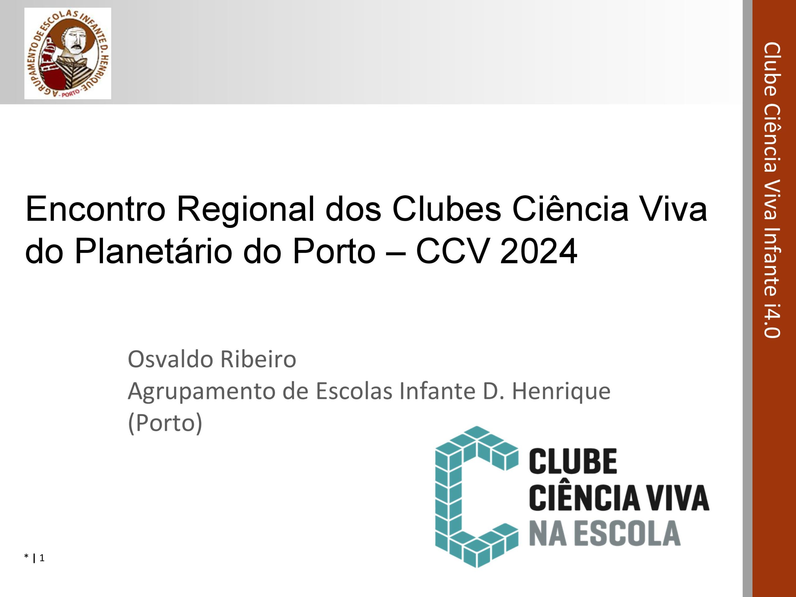 Encontro Regional dos Clubes Ciência Viva do Planetário do Porto – CCV 2024